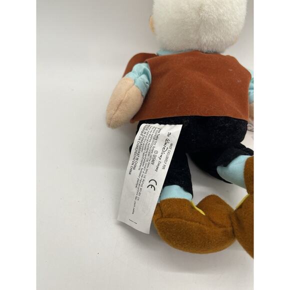 The Disney Store Pinocchio Geppetto 8" Mini Bean Bag Plush Stuffed Toy NWT - Picture 6 of 7
